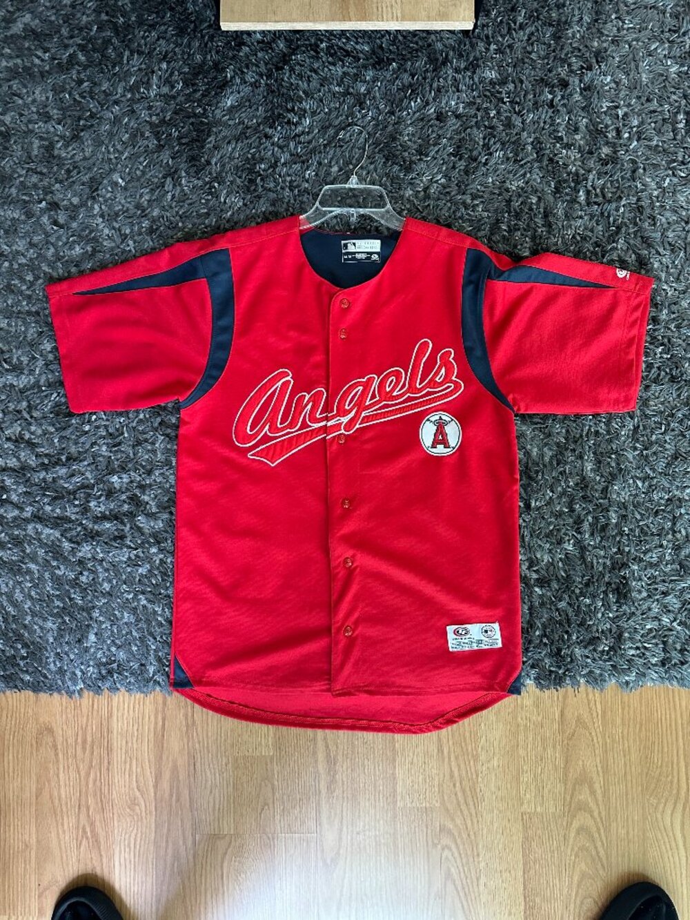 Los Angeles Angels Anaheim Men's Size Large Embroidered Button Down Jersey M